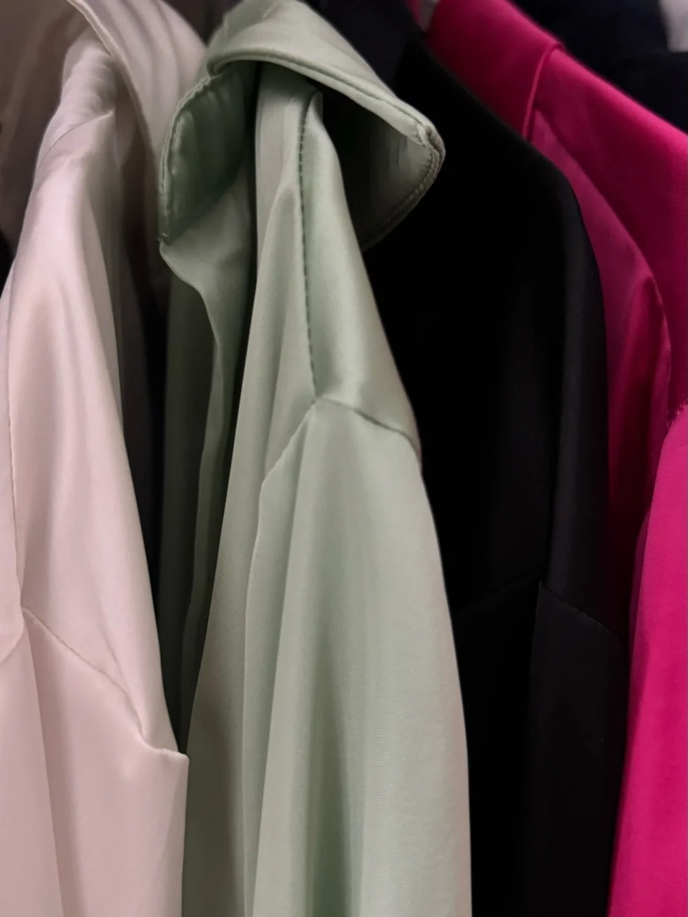 Women’s classic Button-Up Shirt - White, Sage, Black, Fuchsia